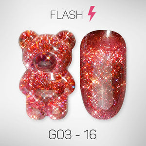 LAVIS Glitter G03 - 16 - Gel Polish 0.5 oz - Barbie Collection by LAVIS NAILS sold by DTK Nail Supply