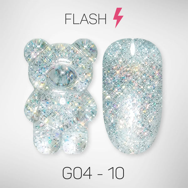 LAVIS Glitter G04 - 10 - Gel Polish 0.5 oz - Couture Collection by LAVIS NAILS sold by DTK Nail Supply