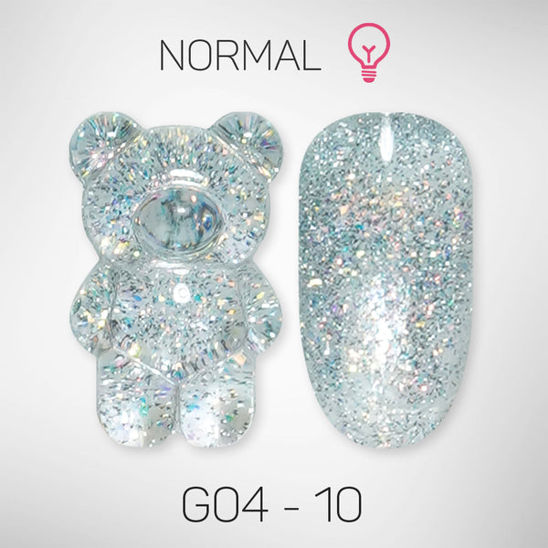 LAVIS Glitter G04 - 10 - Gel Polish 0.5 oz - Couture Collection by LAVIS NAILS sold by DTK Nail Supply