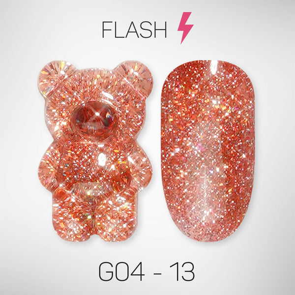 LAVIS Glitter G04 - 13 - Gel Polish 0.5 oz - Couture Collection by LAVIS NAILS sold by DTK Nail Supply