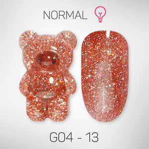 LAVIS Glitter G04 - 13 - Gel Polish 0.5 oz - Couture Collection by LAVIS NAILS sold by DTK Nail Supply