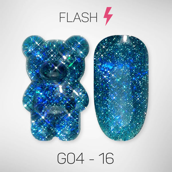 LAVIS Glitter G04 - 16 - Gel Polish 0.5 oz - Couture Collection by LAVIS NAILS sold by DTK Nail Supply