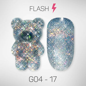 LAVIS Glitter G04 - 17 - Gel Polish 0.5 oz - Couture Collection by LAVIS NAILS sold by DTK Nail Supply