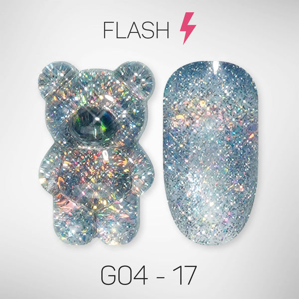 LAVIS Glitter G04 - 17 - Gel Polish 0.5 oz - Couture Collection by LAVIS NAILS sold by DTK Nail Supply