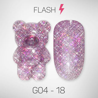 LAVIS Glitter G04 - 18 - Gel Polish 0.5 oz - Couture Collection