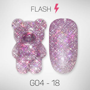 LAVIS Glitter G04 - 18 - Gel Polish 0.5 oz - Couture Collection by LAVIS NAILS sold by DTK Nail Supply