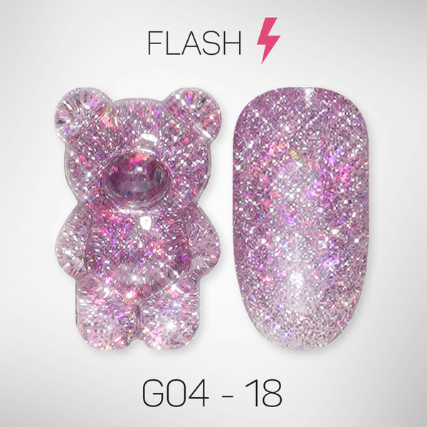 LAVIS Glitter G04 - 18 - Gel Polish 0.5 oz - Couture Collection by LAVIS NAILS sold by DTK Nail Supply