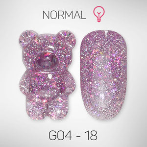 LAVIS Glitter G04 - 18 - Gel Polish 0.5 oz - Couture Collection by LAVIS NAILS sold by DTK Nail Supply