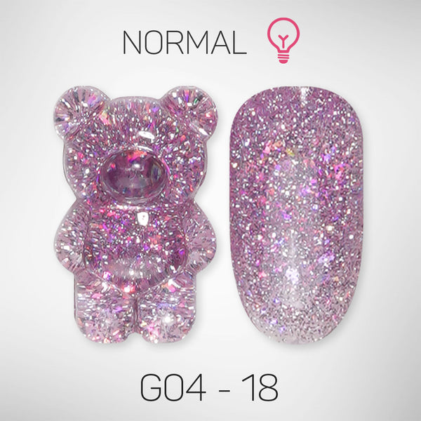 LAVIS Glitter G04 - 18 - Gel Polish 0.5 oz - Couture Collection by LAVIS NAILS sold by DTK Nail Supply