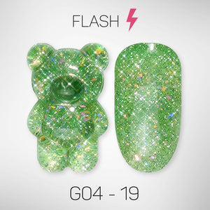 LAVIS Glitter G04 - 19 - Gel Polish 0.5 oz - Couture Collection by LAVIS NAILS sold by DTK Nail Supply
