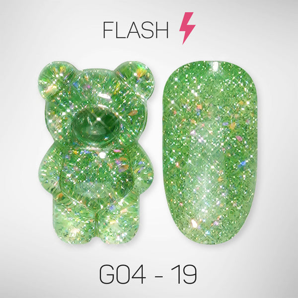 LAVIS Glitter G04 - 19 - Gel Polish 0.5 oz - Couture Collection by LAVIS NAILS sold by DTK Nail Supply