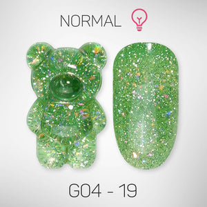 LAVIS Glitter G04 - 19 - Gel Polish 0.5 oz - Couture Collection by LAVIS NAILS sold by DTK Nail Supply
