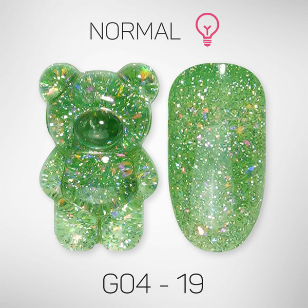 LAVIS Glitter G04 - 19 - Gel Polish 0.5 oz - Couture Collection by LAVIS NAILS sold by DTK Nail Supply
