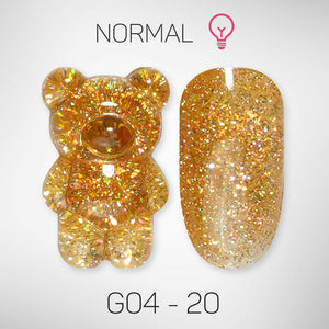 LAVIS Glitter G04 - 20 - Gel Polish 0.5 oz - Couture Collection by LAVIS NAILS sold by DTK Nail Supply