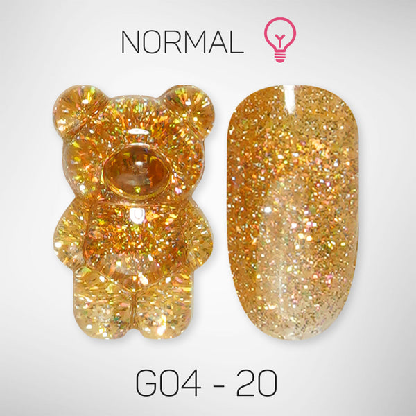 LAVIS Glitter G04 - 20 - Gel Polish 0.5 oz - Couture Collection by LAVIS NAILS sold by DTK Nail Supply