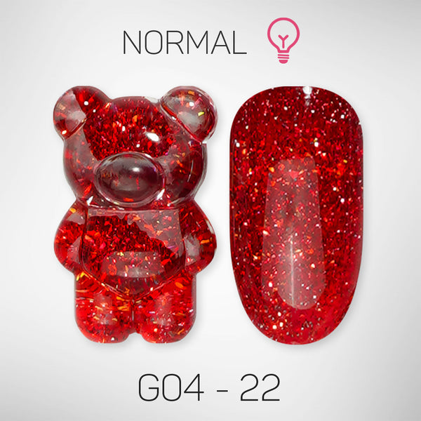 LAVIS Glitter G04 - 22 - Gel Polish 0.5 oz - Couture Collection by LAVIS NAILS sold by DTK Nail Supply