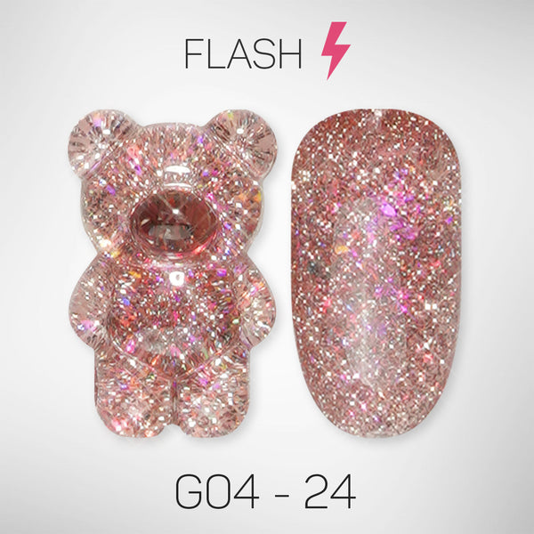 LAVIS Glitter G04 - 24 - Gel Polish 0.5 oz - Couture Collection by LAVIS NAILS sold by DTK Nail Supply