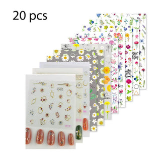  3D Nail Sticker - 20 sheets by OTHER sold by DTK Nail Supply