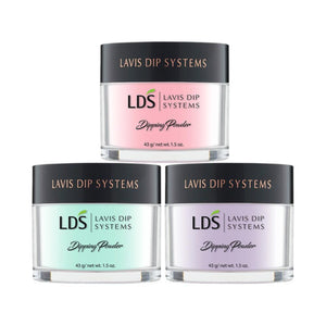  3 LDS Powder Colors - 1.5 oz: 01,04,130 by OTHER sold by DTK Nail Supply