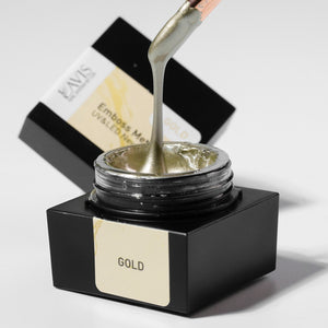 Emboss Gel Polish Nail Art - 0.5oz Gold