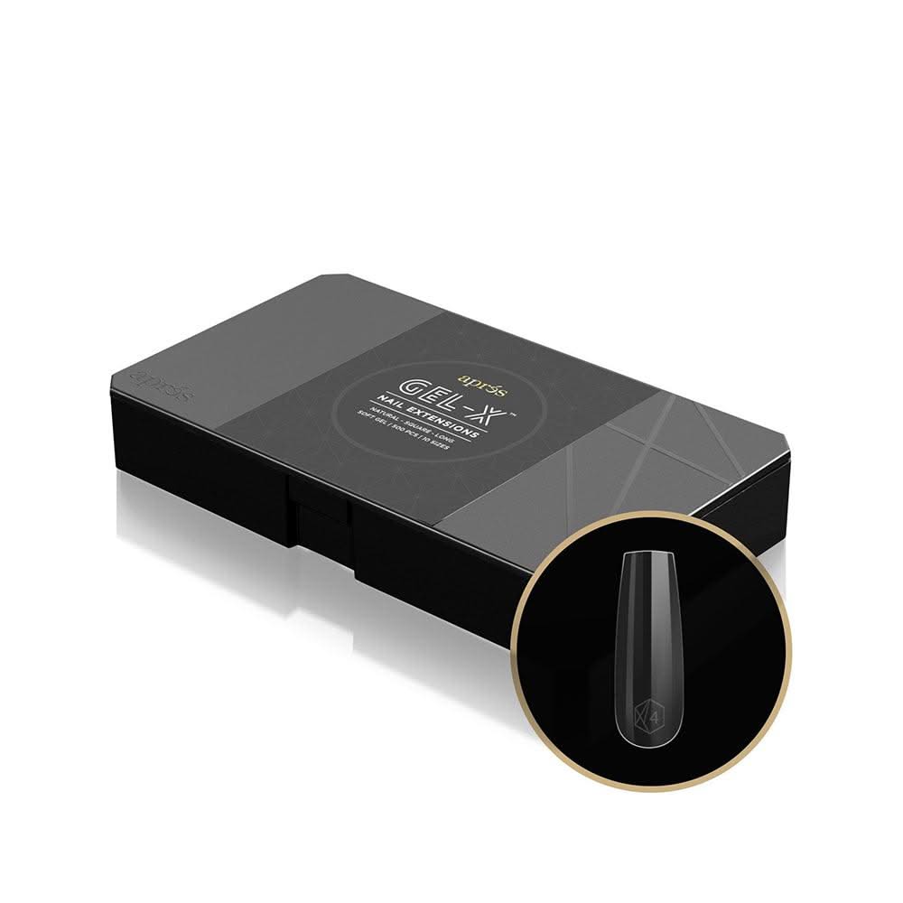 APRES - Gel-X™ Natural Square Long Box Of Tips by Apres sold by DTK Nail Supply