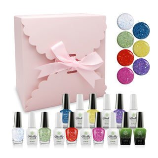  SNS Holiday Gift Bundle: 7 Gel & Lacquer, 1 Base Gel, 1 Top Gel - DW08, DW09, DW17, DW29, DW31, DW33, DW36 by SNS sold by DTK Nail Supply