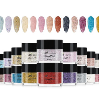  LDS Dip Glitter Color Kit 6 - 1oz/ea (30 Colors): 150 - 179 by LDS sold by DTK Nail Supply