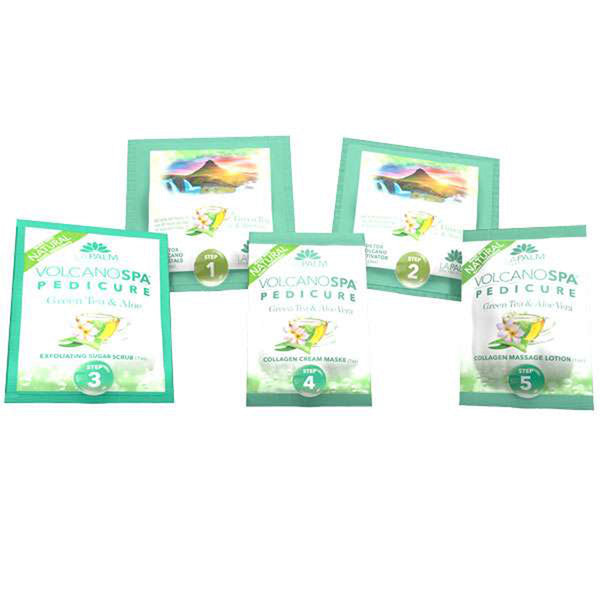  Volcano Spa - Green Tea and Aloe Vera (6 step) by La Palm sold by DTK Nail Supply