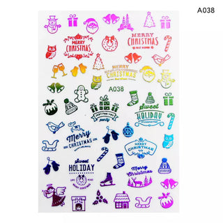  3D Winter Nail Art Stickers A038 by OTHER sold by DTK Nail Supply