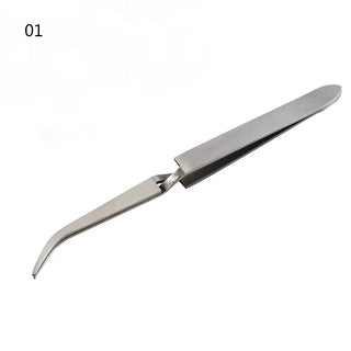 Silver Stainless Steel Nail Shaping Tweezers by OTHER sold by DTK Nail Supply