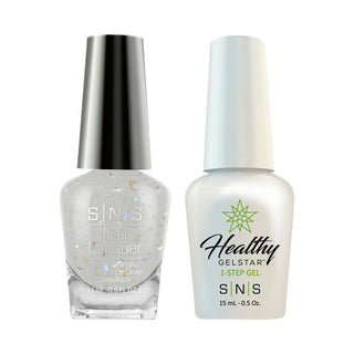  SNS Gel Nail Polish Duo - HH25 White Colors by SNS sold by DTK Nail Supply