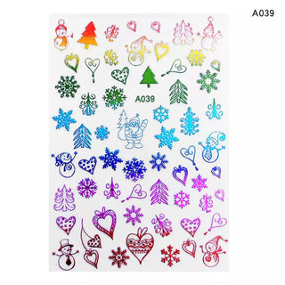  3D Winter Nail Art Stickers A039 by OTHER sold by DTK Nail Supply
