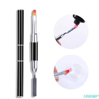 Dual-Ended Nail Brush Gel Nail Pen