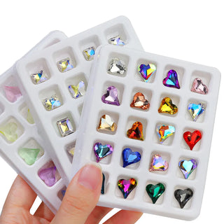  20Pcs Mixed Heart 3D Nail Charms for Acrylic Nails 03 S by OTHER sold by DTK Nail Supply