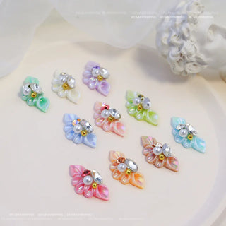 3D Trendy Acrylic Flower Nail Charms