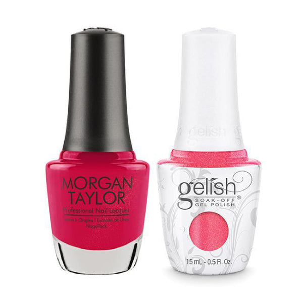  Gelish GE 222 - Hip Hot Coral - Gelish & Morgan Taylor Combo 0.5 oz by Gelish sold by DTK Nail Supply