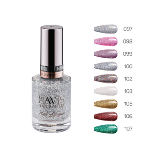  Lavis Healthy Nail Lacquer Fall Winter Set N6 (9 colors): 097, 098, 099, 100, 102, 103, 105, 106, 107 by LAVIS NAILS sold by DTK Nail Supply