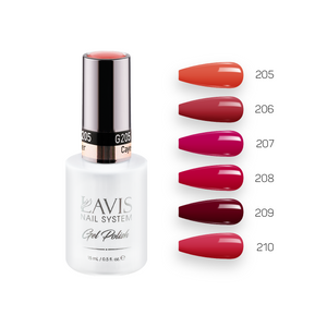  Lavis Gel Kiss Masterpiece Set G4 (6 colors): 205, 206, 207, 208, 209, 210 by LAVIS NAILS sold by DTK Nail Supply