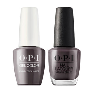  OPI Gel Nail Polish Duo - I55 Krona-logical Order - Brown Colors by OPI sold by DTK Nail Supply