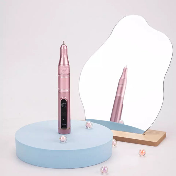  Portable Cordless Electric Nail Drill 35000RPM - Rose Gold by OTHER sold by DTK Nail Supply