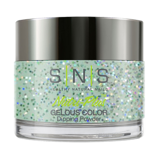  SNS Dipping Powder Nail - IS20 - Autumn Leave - Green, Glitter Colors by SNS sold by DTK Nail Supply