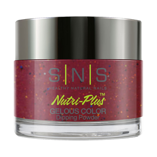  SNS Dipping Powder Nail - IS36 - Spooktacular Scarlet - Red, Glitter Colors by SNS sold by DTK Nail Supply