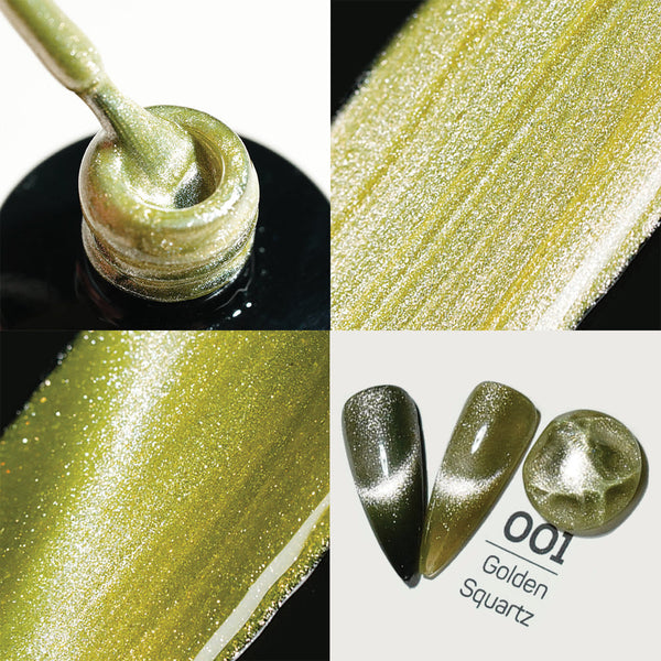  LDS 01 Golden Squartz - Gel Polish 0.5 oz - Ice Crystal Cat Eyes by LDS sold by DTK Nail Supply