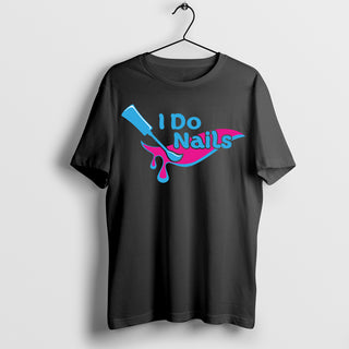 Black (100% off) I do nails T-Shirt, Artist Shirt, Cute Nail Fairy Gift, Nail Technician Shirt, Fairy Nail Art, Regular and Big & Tall Sizes by OTHER sold by DTK Nail Supply