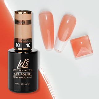  Jelly Gel Polish Colors - LDS 10 Candle Glow - Nude Collection by LDS sold by DTK Nail Supply