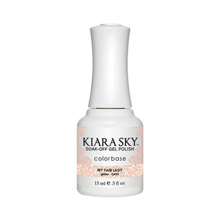  Kiara Sky Gel Polish 495 - Glitter, Beige Colors - My Fair Lady by Kiara Sky sold by DTK Nail Supply