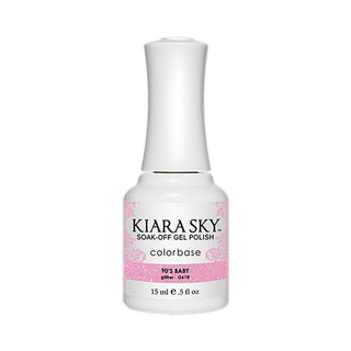  Kiara Sky Gel Polish 618 - Pink Glitter Colors - 90's babies by Kiara Sky sold by DTK Nail Supply