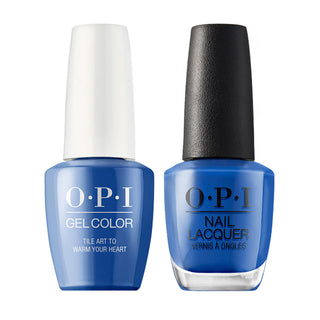  OPI Gel Nail Polish Duo - L25 Tile Art to Warm Your Heart - Blue Colors by OPI sold by DTK Nail Supply