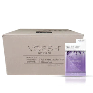  VOESH - CASE OF 50 Pedi a Box (4 Step) - LAVENDER RELIEVE by VOESH sold by DTK Nail Supply