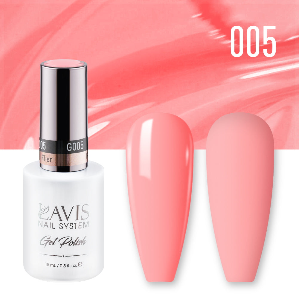 Lavis Gel Polish 005 - Coral Colors - Flier by LAVIS NAILS sold by DTK Nail Supply